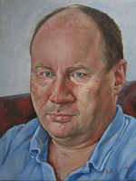 Porträtt av Jan.porträtmålare Natali Hallberg
